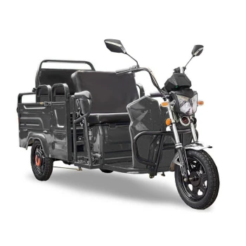 Грузовой электротрицикл Rutrike Вояж-П 1200 Трансформер 60V800W Темно-серый